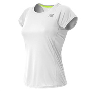 New Balance Accelerate Short Sleeve Top White X44j1091